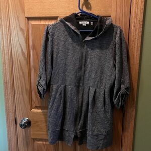 Simply Noelle black space dye Hooded Jacket